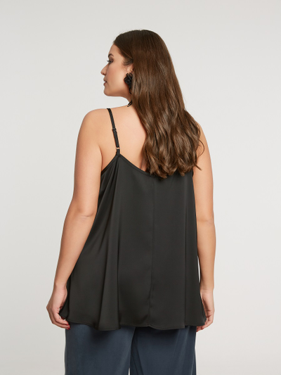 Топ на бретелях с кружевом