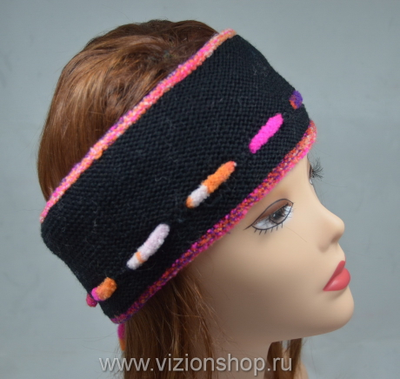 вязаная повязка 2016 на голову купить