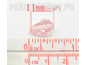 бусина стеклянная граненая "Слезинка" 11х8 мм, цвет-розовый, 5 шт/уп