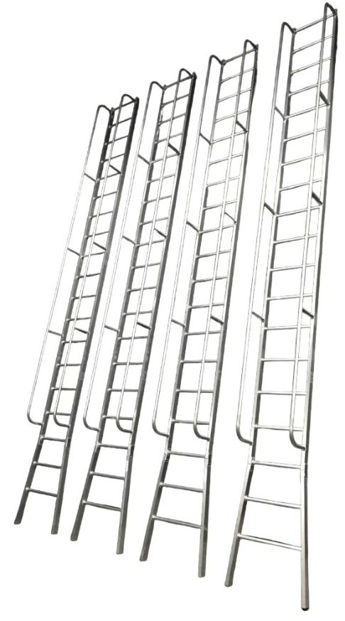 Лестница приставная ЛП с поручнями