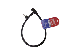 Замок велосипедный 10*650мм (черный)