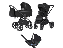 Коляска 3в1 Carrello Ultimo CRL-6538 Sable Black 2025