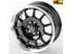 Комплект дисков R15 6,5J ET+35 4*100/4*114,3 Work DQ010-SV252 Черный с полированным ободом (81055)