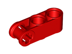 Technic, Axle and Pin Connector Perpendicular 3L with 2 Pin Holes, Red (42003 / 4175442 / 6273712)