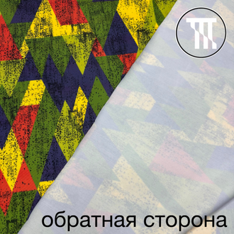 Бифлекс матовый принт Разноцветные фигуры