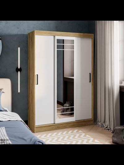 Тео ШКК-02 шкаф-купе Крафт / Белый