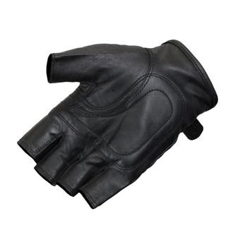 Перчатки PROUD TO RIDE без пальцев 202 кожа, цвет Черный низкая цена