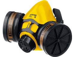 STAYER HF-6000, два фильтра A1 в комплекте, респиратор противогазовый, Professional (11175)
