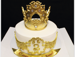 Торт с золотом и короной (3 кг.)