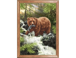 &quot;Медведь с рыбой&quot; КС-114 (рисунок на ткани)