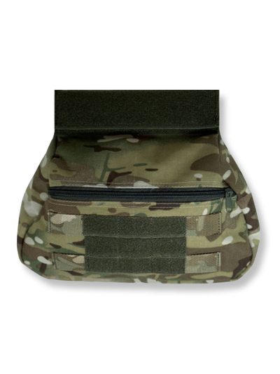 Подсумок напашный утилитарный, паховая сумка для напашника и бронежилета, цвет МУЛЬТИКАМ
