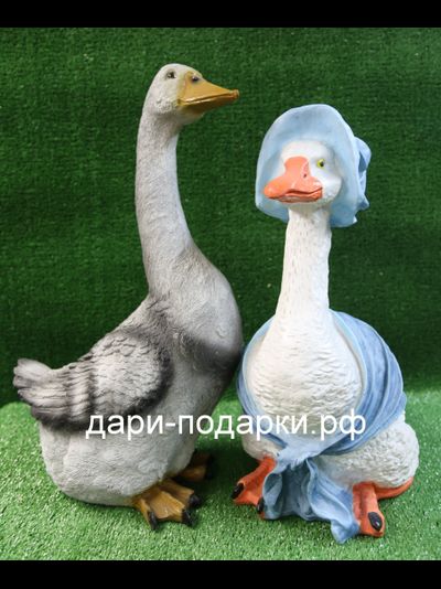 Гусь садовая фигура 50*30см   1,3кг   полистоун Россия 2838/012538*