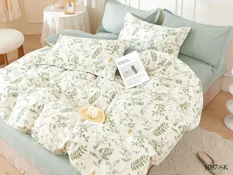 Постельное белье Cleo двуспальное сатин 180х210х1 230х240х1 70х70х2 20/1087-SK