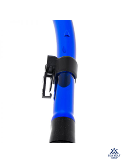 Трубка для дайвинга Marlin FLASH (прямая гофра) BLUE/BLACK