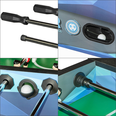 Настольный футбол (кикер) «Roma V» (140×76×87 см, синий)