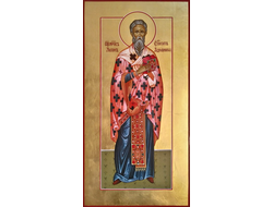 Леон (Леонтий) Адрианопольский, Никейский, Священномученик, епископ. Рукописная мерная икона.