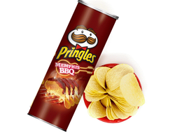 Pringles Memphis orig BBQ 158g (14 шт)