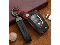 Чехол для выкидного ключа toyota с прозрачной плёнкой на месте кнопок