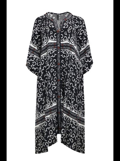 Эффектное платье из вискозы в этническом стиле