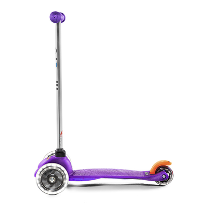 Самокат MINI MICRO СИРЕНЕВЫЙ LED СВЕТЯЩИЕСЯ КОЛЕСА