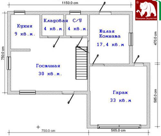 Проект 3-38, 192 кв.м., 7,5*11,5