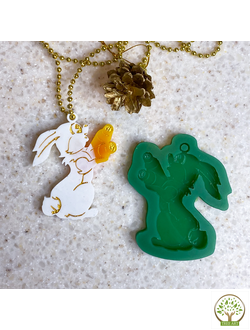 Зайка с красками/гравировкой