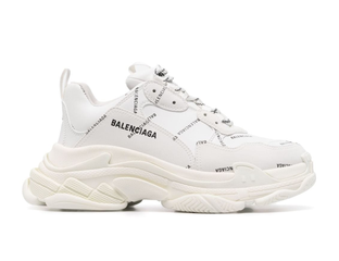 Triple s full white hot sale