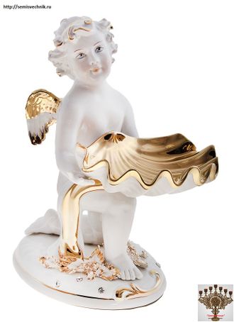 Статуэтка &quot;Херувим с ракушкой&quot; левосторонняя (Figurine &quot;Cherub&quot;)