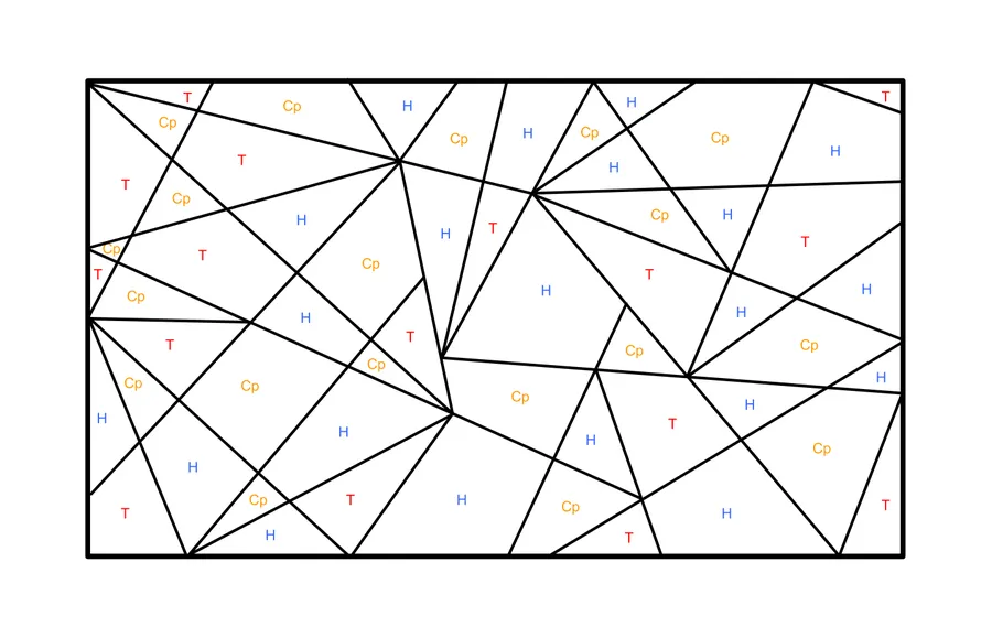 Делаем раскладку панелей, указываем где будут световые панели и какой толщины.