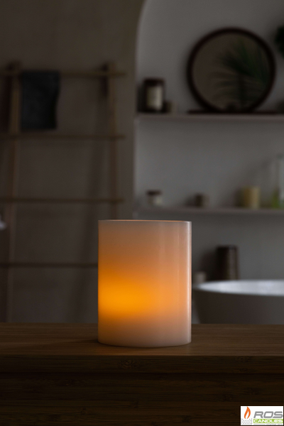 Гладкий парафиновый плафон для LED свечей - 11,7*15см