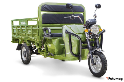 Грузовой электротрицикл Rutrike D4 NEXT II 60V1500W зеленый