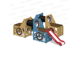 Детский игровой модуль с горкой Romana 115.28.00