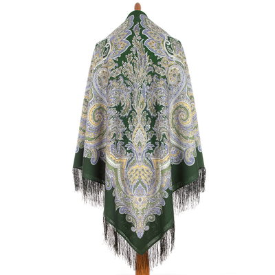 Павловопосадский платок Коралловая сказка 1916-10