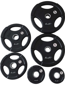 Олимпийские обрезиненные диски Aerofit Black