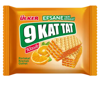 Вафли Ulker "9 KatTat" апельсин, 39 гр