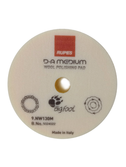 9.NW130M Меховой полировальный диск на поролоне средней жесткости