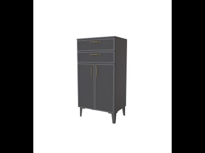 Тумба с ящиком ТТ-30. Прихожая Толедо графит (Домани)