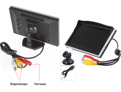 Автомобильный монитор 5 дюймов HD 800*480 цветной