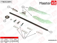 Комплект цепи ГРМ CITROEN/PEUGEOT 1.4 Vti EP6C - 1 6 VT MASTERKIT