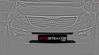 Premium защита радиатора для KIA Sportage (2010-2016) из 2-х частей