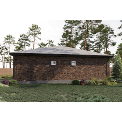 Одноэтажный дом с тремя спальнями 94.69м² + крыльцо 4.79м2 (S1)