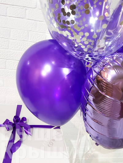 Коробка с шарами "Виолет" (10 шариков)