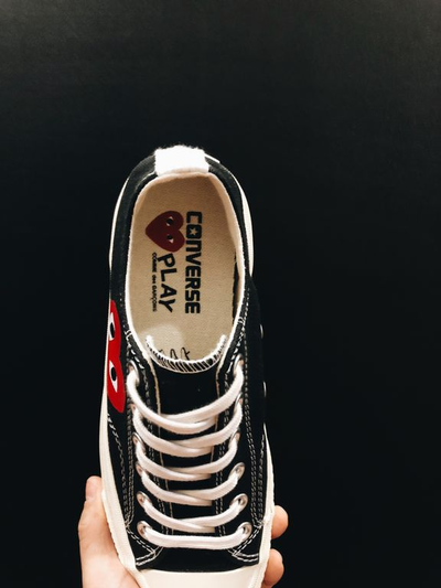 черные конверс ком де гарсон фото