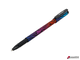 Ручка шариковая BRAUBERG SOFT TOUCH GRIP «NEON ZEBRA», СИНЯЯ, мягкое покрытие, узел 0,7 мм. 143721