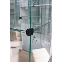 (TSV 31) Витрина островная стеклянная, с тумбой. Размер: 500*500*2300 мм.