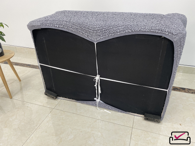 Чехол на 2хм диван Микрофибра Грэй. Защита для мягкой мебели от животных.