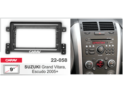 ПЕРЕХОДНАЯ РАМКА ДЛЯ УСТАНОВКИ АВТОМАГНИТОЛЫ RSZ-FC511,  CARAV 22-058: 9" / 230:220 x 130 mm / SUZUKI Grand Vitara, Escudo 2005+