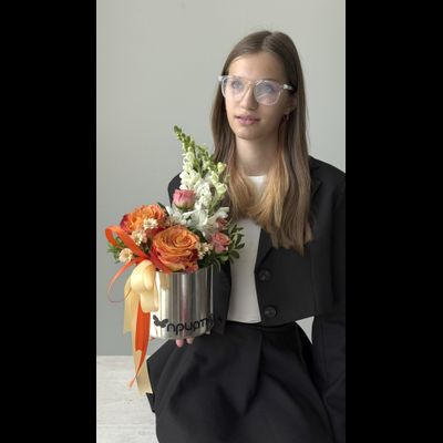 Цветочная композиция учителю / воспитателю № 806