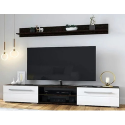 Милан Тумба общего назначения ТБ-11 (1802*340*430мм), венге/белый глянец