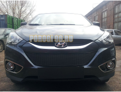 Защита радиатора Hyundai IX35 2010- black PREMIUM